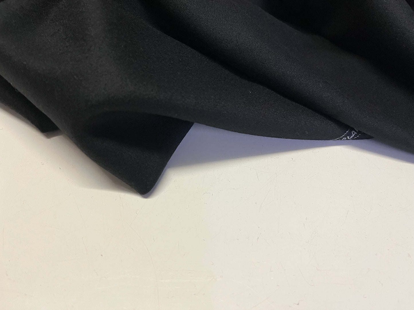 NEW High Class Black All Wool Made In England Suiting Fabric