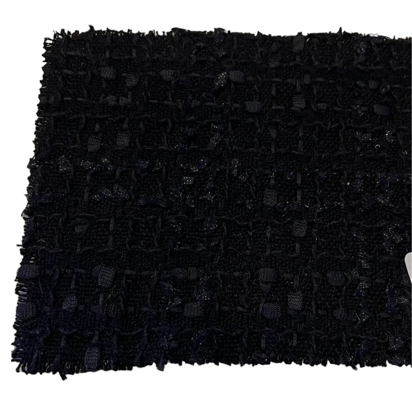 NEW High Class Cotton Black And Off Black Flag Couture Tweed Boucle Check Fabric (Read Description)