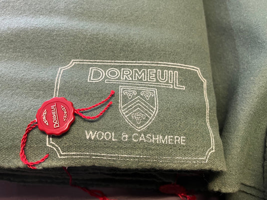 NEW High Class Dormeuil Green Wool & Cashmere Made In England Fabric