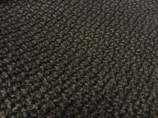 NEW High Class Black Wool Tweed Boucle Fabric