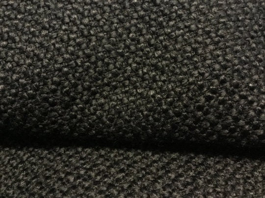 NEW High Class Black Wool Tweed Boucle Fabric