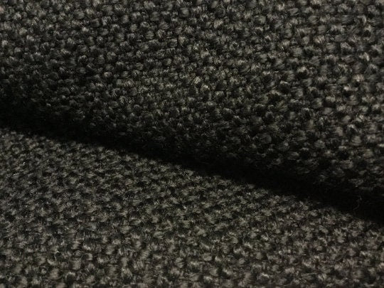 NEW High Class Black Wool Tweed Boucle Fabric