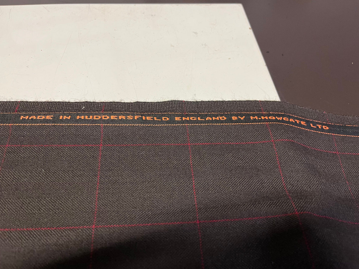 NEW High Class Herringbone Check All Wool Made In Huddersfield England By M.Howgate Ltd Weston Hall Collection Suiting Fabric