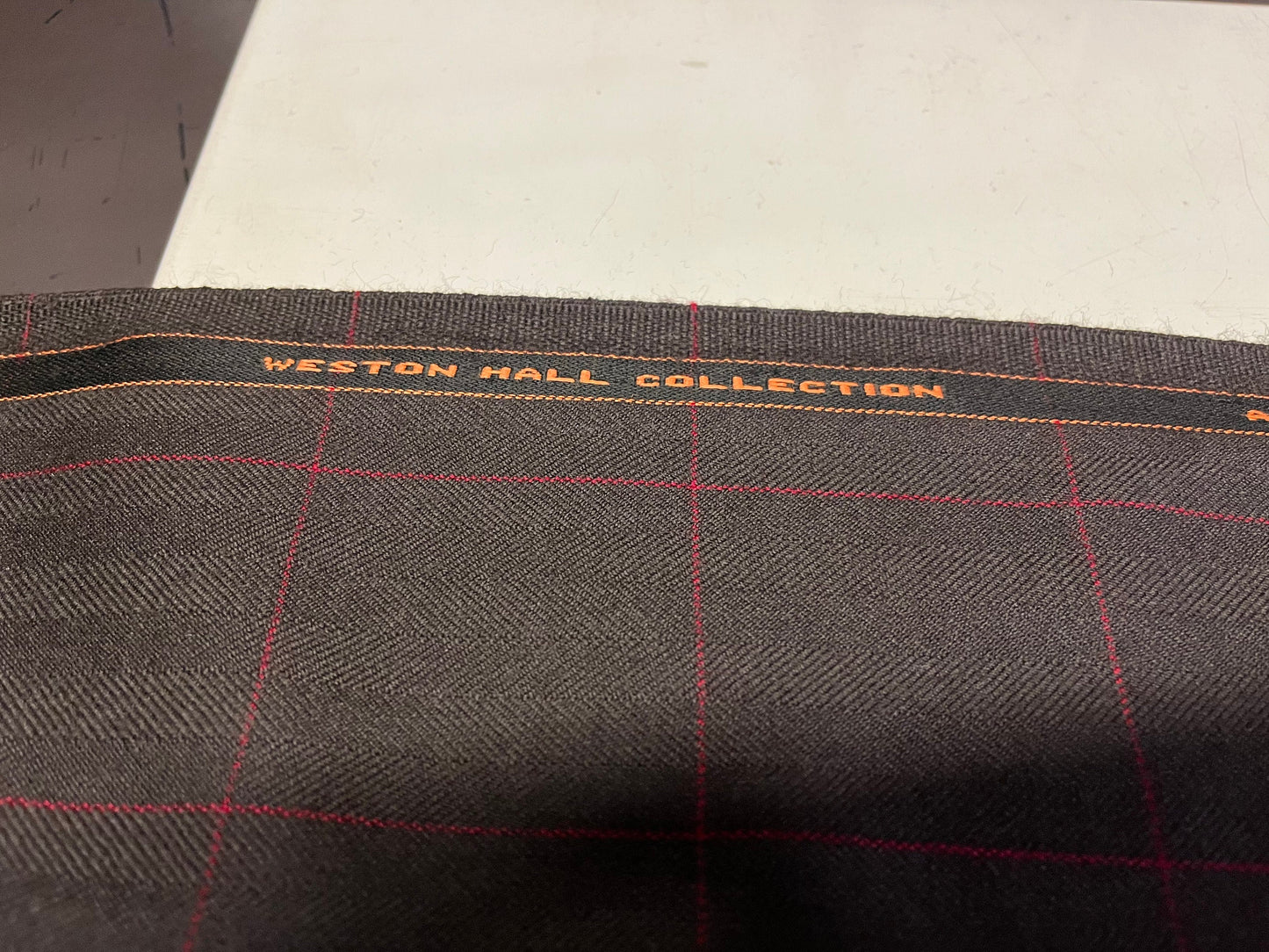 NEW High Class Herringbone Check All Wool Made In Huddersfield England By M.Howgate Ltd Weston Hall Collection Suiting Fabric