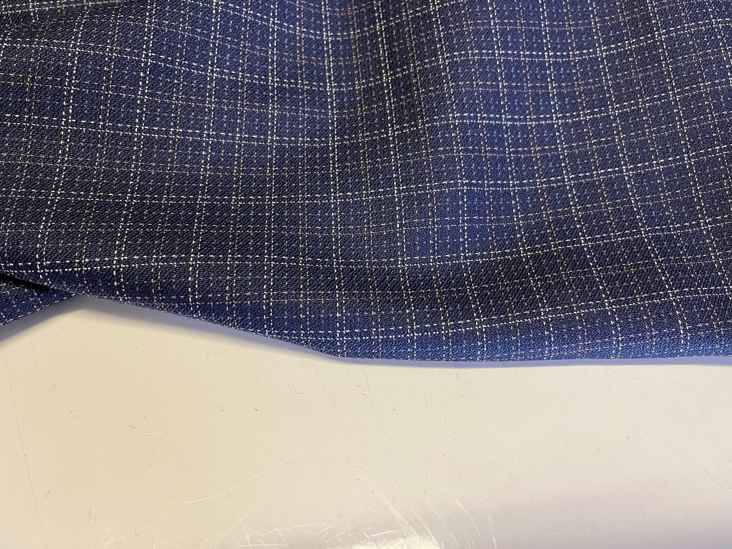 NEW High Class Wool Check Suiting Fabric