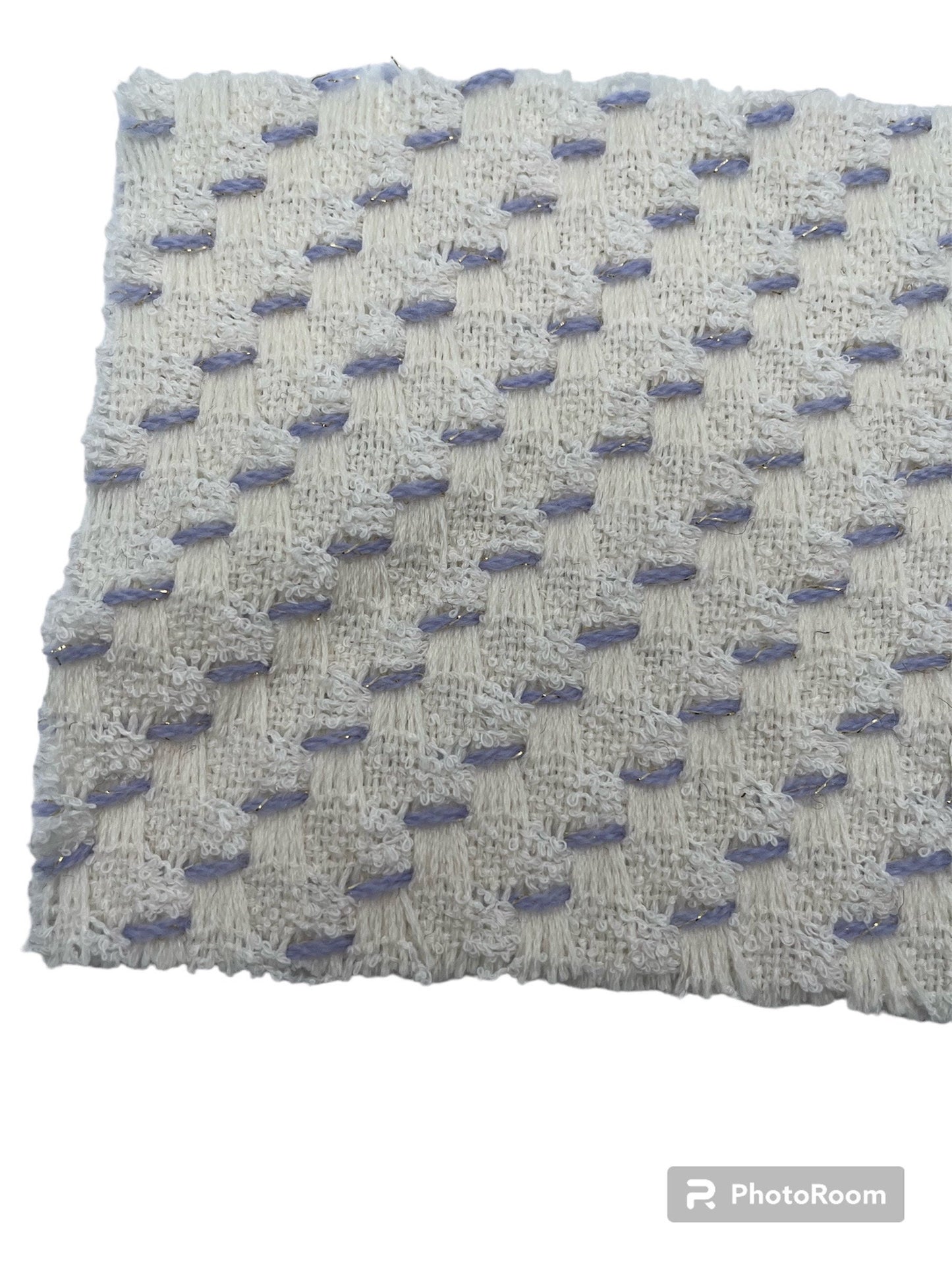 NEW High Class Wool Couture Tweed Boucle Gold Lurex Fabric (Read Description)