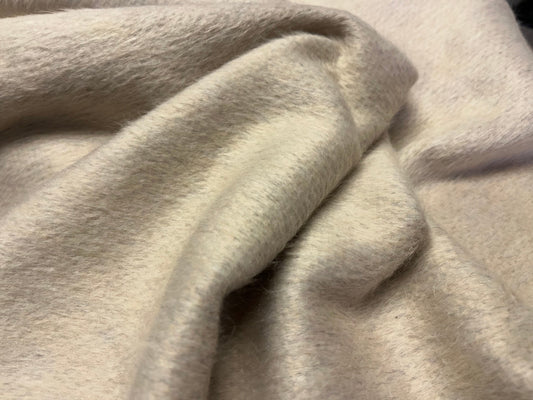 NEW High Class Ivory Cream Mohair Wool Fabric