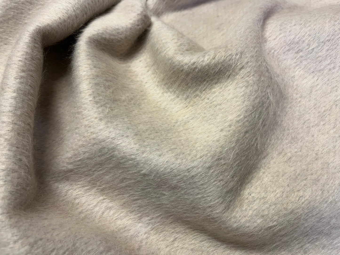 NEW High Class Ivory Cream Mohair Wool Fabric