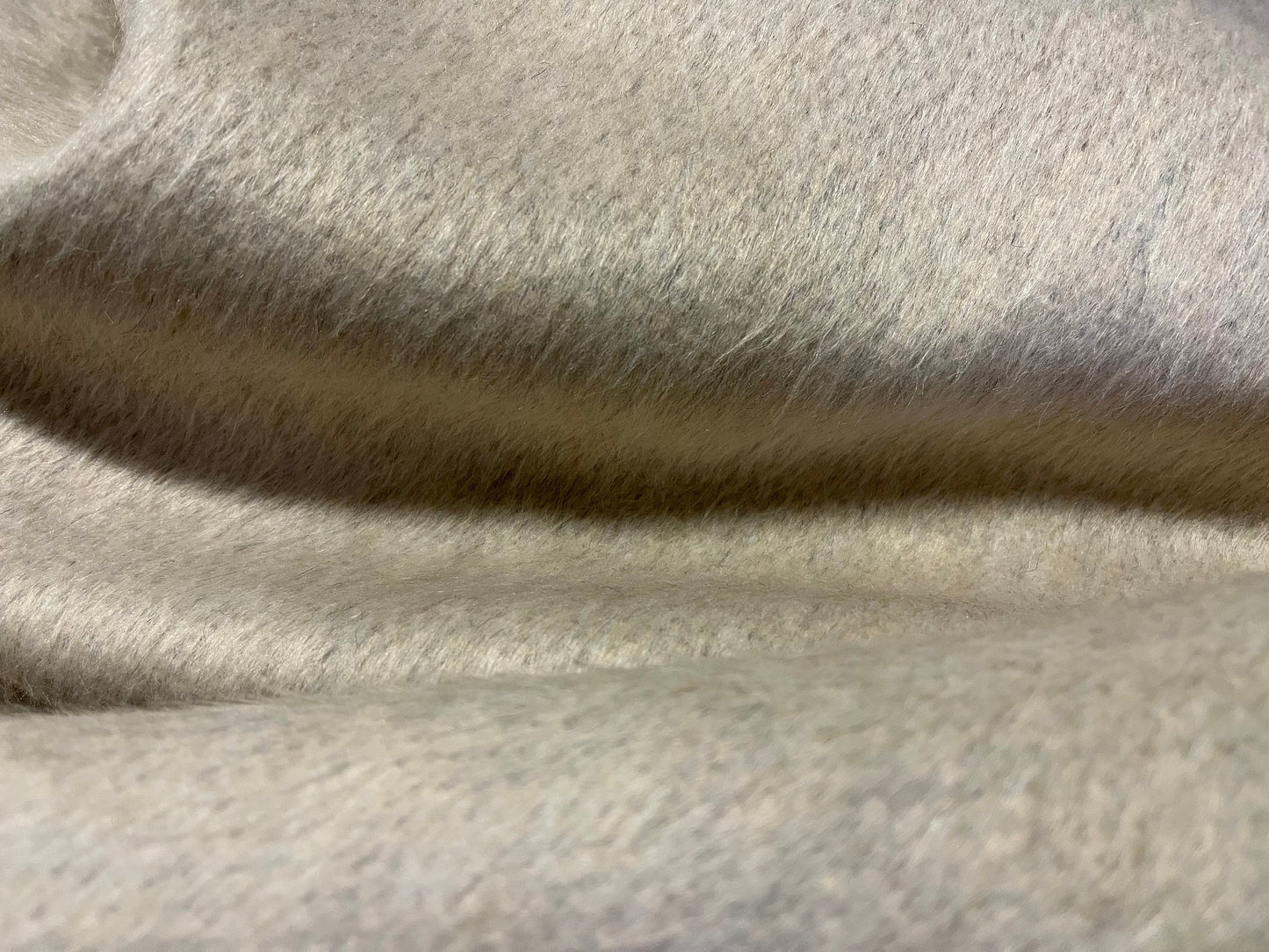 NEW High Class Ivory Cream Mohair Wool Fabric