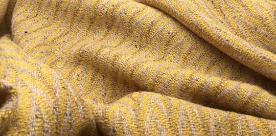 NEW High Class Couture Zigzag 100% Wool Fabric