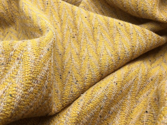 NEW High Class Couture Zigzag 100% Wool Fabric