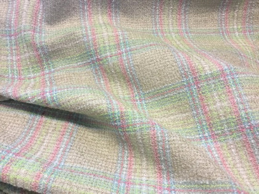 NEW High Class Check Tweed Boucle Fabric