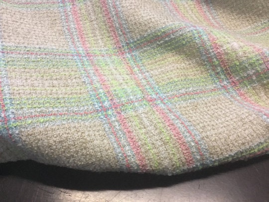 NEW High Class Check Tweed Boucle Fabric