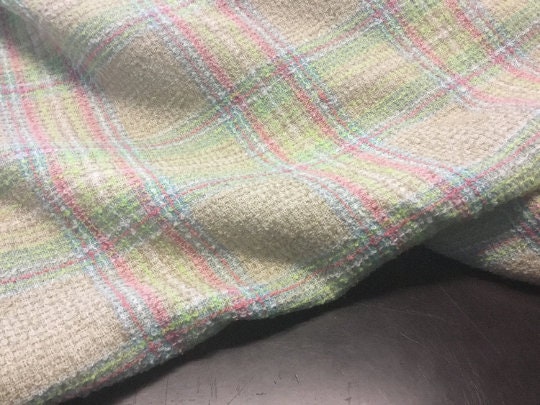 NEW High Class Check Tweed Boucle Fabric