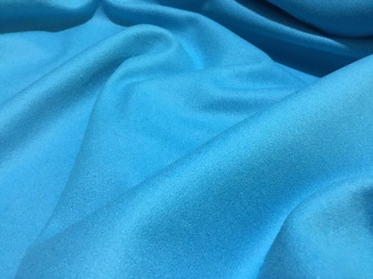 NEW High Class Light Blue Turquoise Wool Fabric