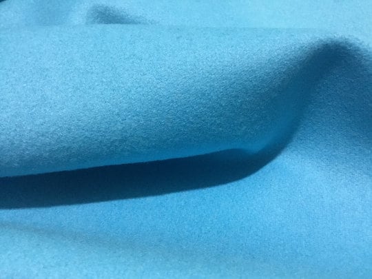 NEW High Class Light Blue Turquoise Wool Fabric