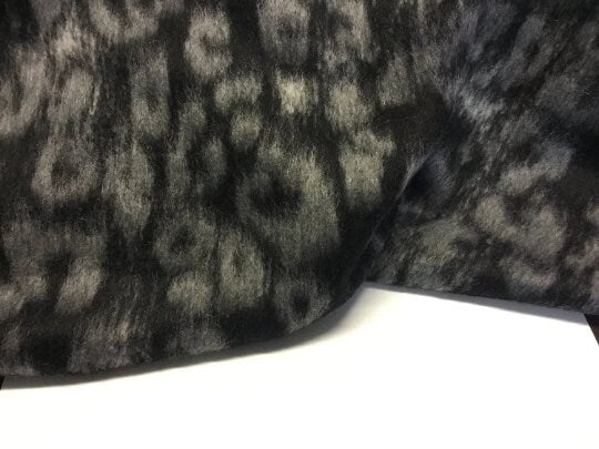 NEW High Class Italian Mohair Wool Leopard Print Fabric Made In Italy