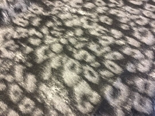 NEW High Class Italian Mohair Wool Leopard Print Fabric Made In Italy