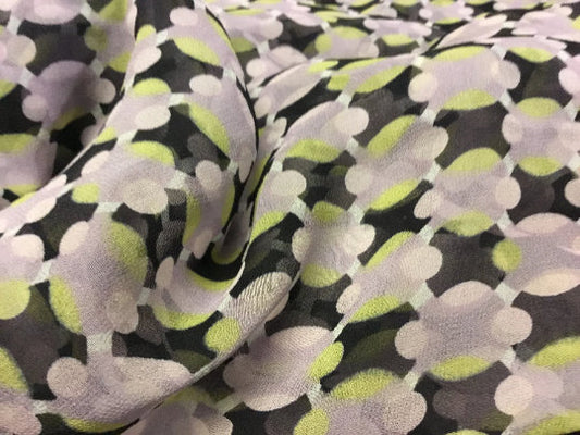 NEW High Class 100% Pure Silk Chiffon Print Fabric