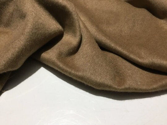 NEW High Class Italian Camel Mohair Wool Fabric Made In Italy