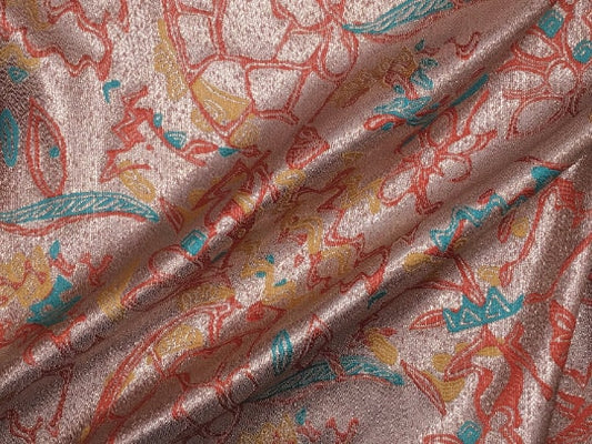 NEW High Class Silk Metallic Jacquard Fabric
