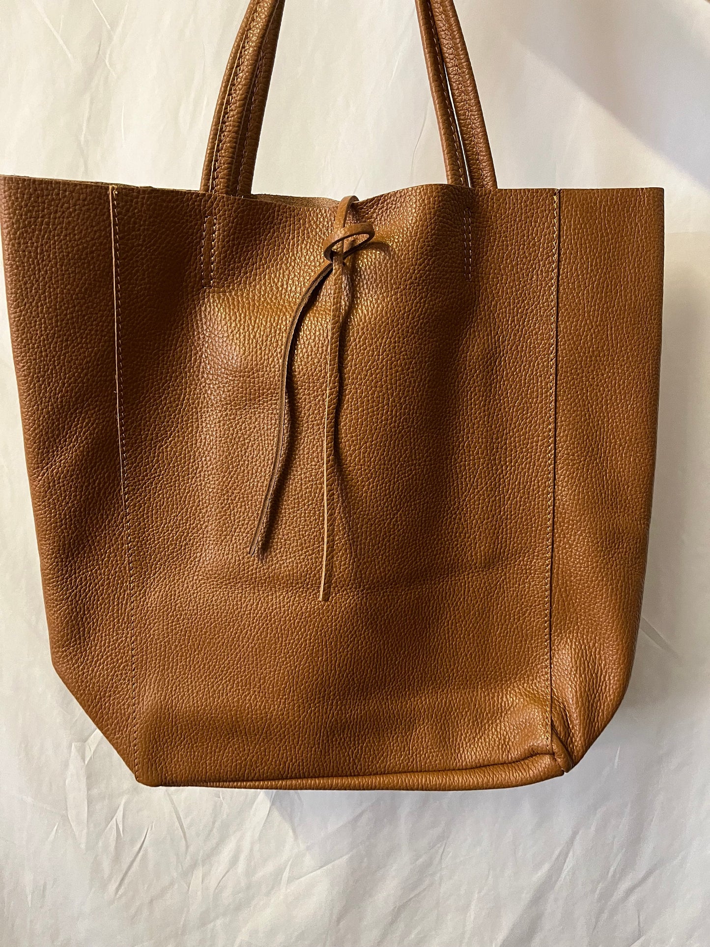 NEW High Class Dark Tan (Brown) Women's Genuine Leather Bag, Leather Tote Bag, Gift Bag, Shoulder Bag