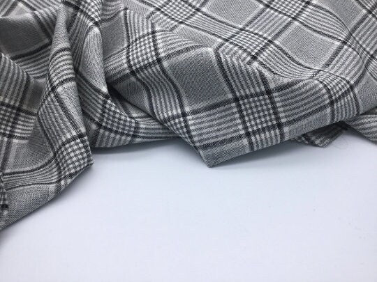 NEW High Class Wool Check Suiting Made In England Fabric by Joseph H. Clissold