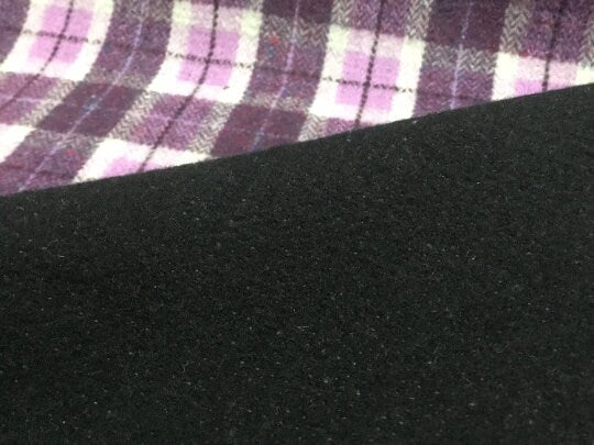 NEW High Class Reversible Wool Check Fabric