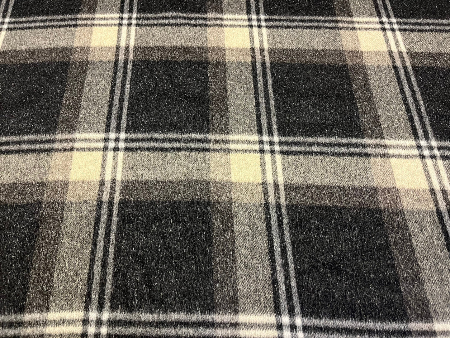 NEW High Class Wool Mohair Check Fabric