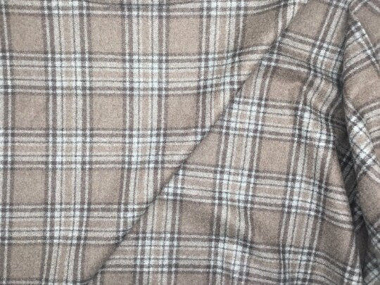 NEW High Class Check SUPER 110’S Wool Cashmere Fabric By Holland And Sherry Savile Row