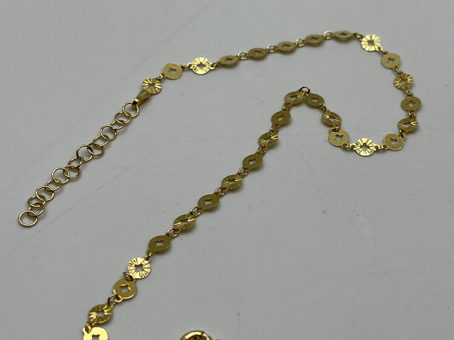 NEW 925 Silver Gold Plated Anklet For Women (Please Read Description)