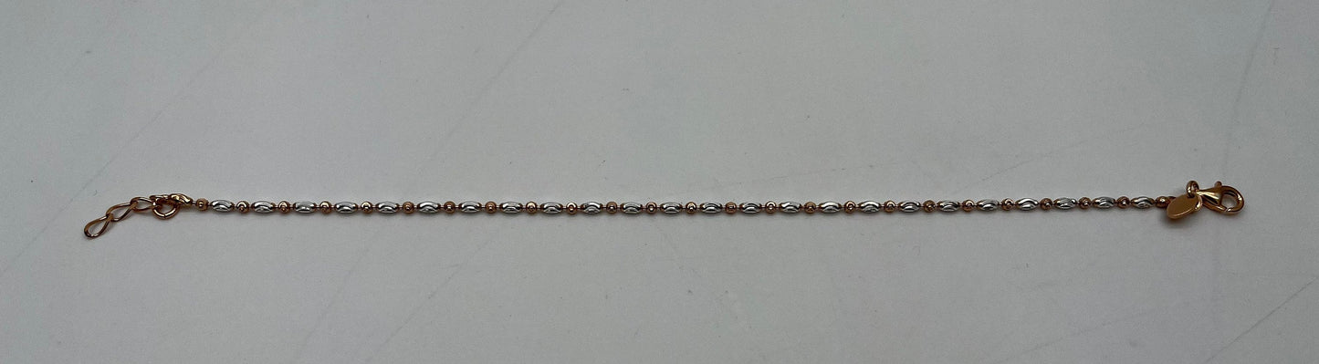 NEW 925 Silver Rose Gold Plated Bracelet For Women (Please Read Description)