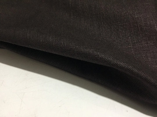 NEW High Class Dark Brown Linen Fabric