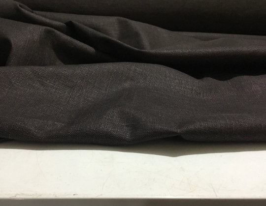 NEW High Class Dark Brown Linen Fabric