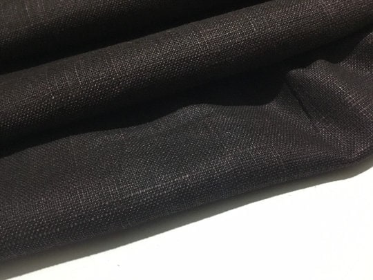 NEW High Class Dark Brown Linen Fabric