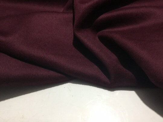 NEW High Class Mulberry Colour Wool Fabric