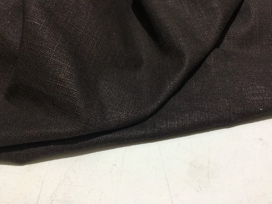 NEW High Class Dark Brown Linen Fabric