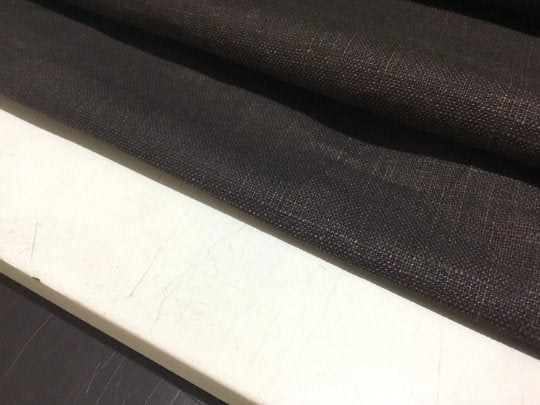 NEW High Class Dark Brown Linen Fabric