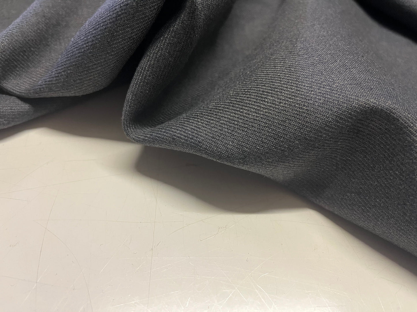 NEW High Class Grey Wool Twill Made In England Suiting Fabric