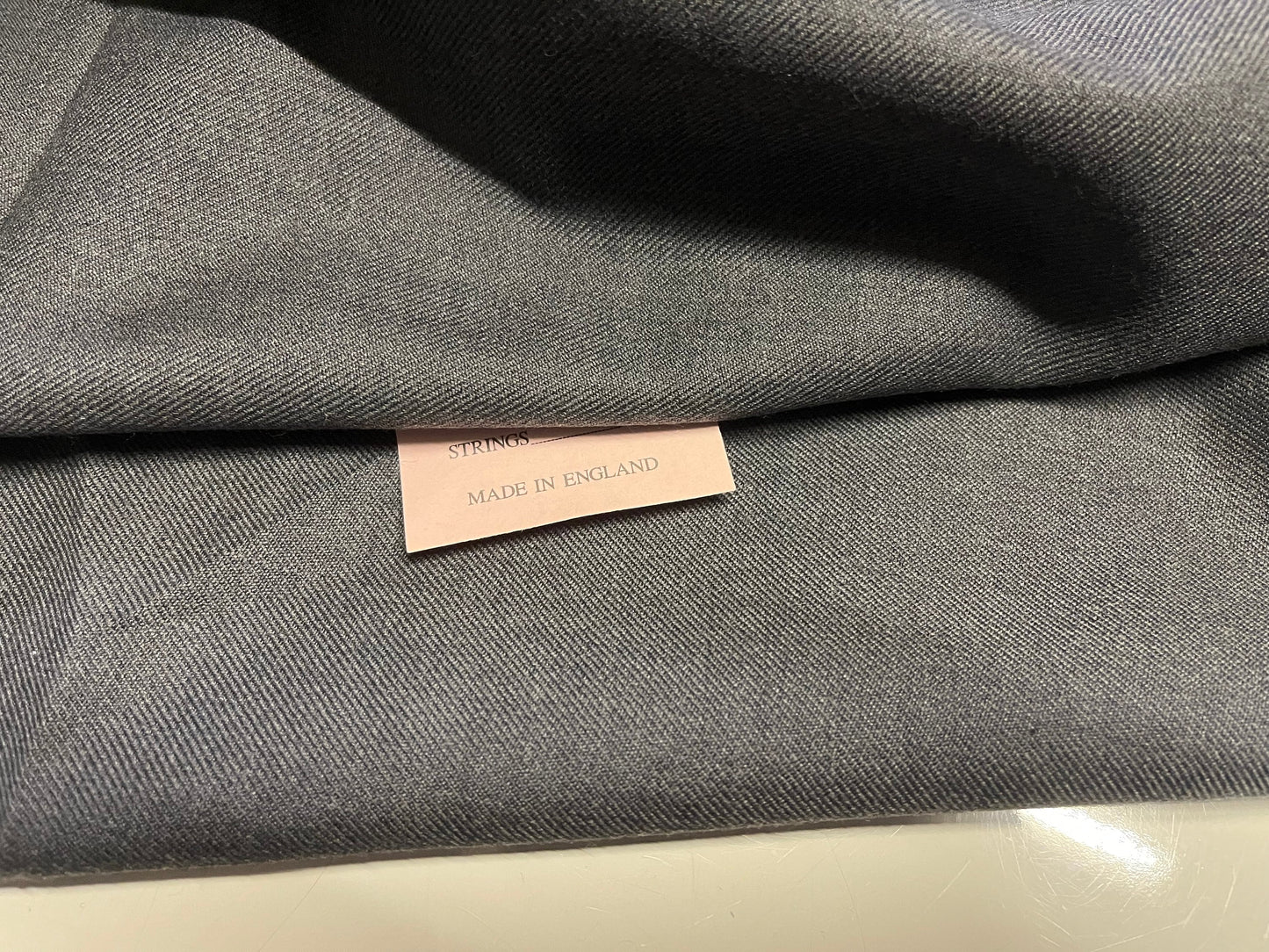 NEW High Class Grey Wool Twill Made In England Suiting Fabric