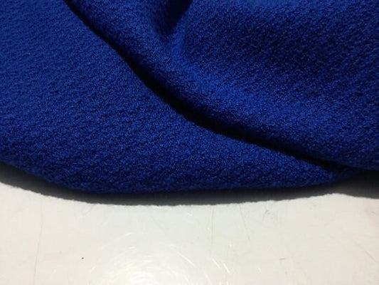 NEW High Class Couture Blue 100% Wool Fabric