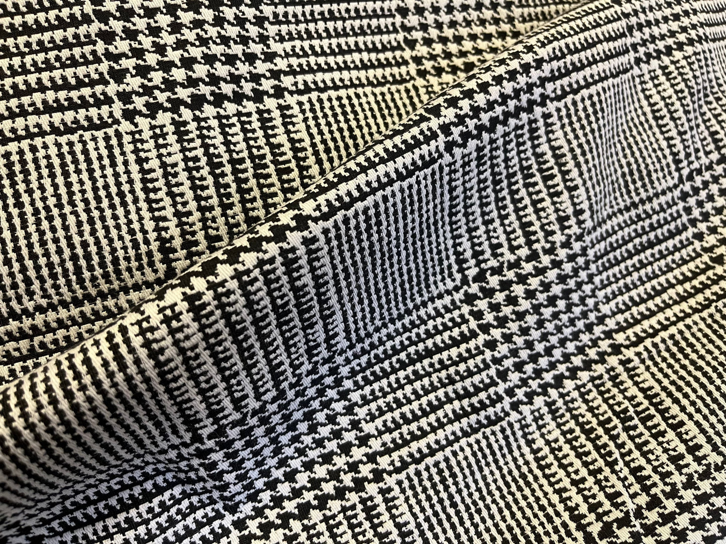 NEW High Class Dogtooth Check Tweed Fabric