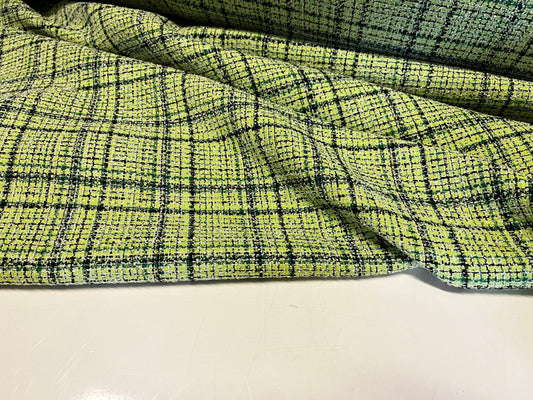 NEW High Class Check Boucle Fabric