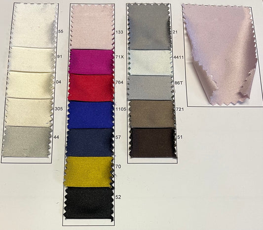 NEW High Class 100% Silk Duchess Satin Fabric (See Description For Price Please enquiry)