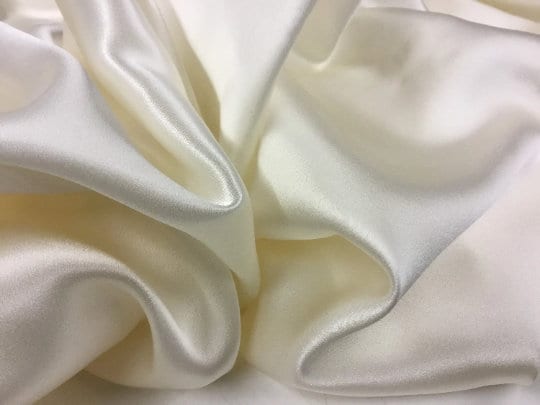 NEW Ivory Cream 100% Pure Silk Satin Fabric