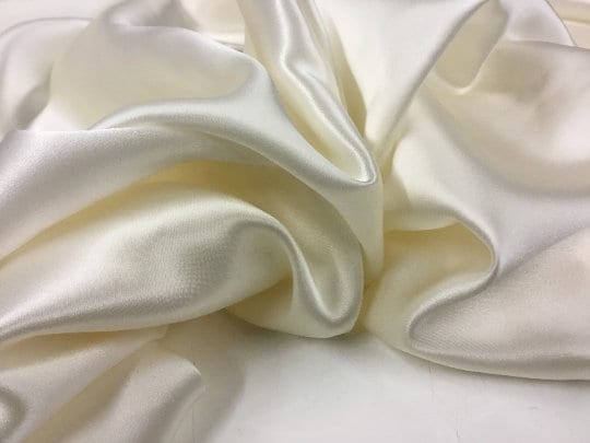 NEW Ivory Cream 100% Pure Silk Satin Fabric