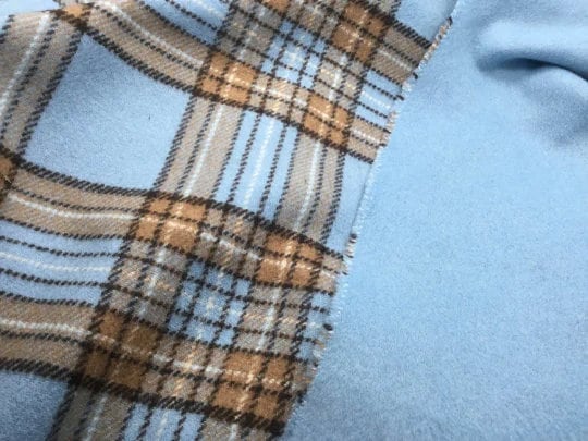 NEW High Class Multicoloured Check Reversible Wool Fabric