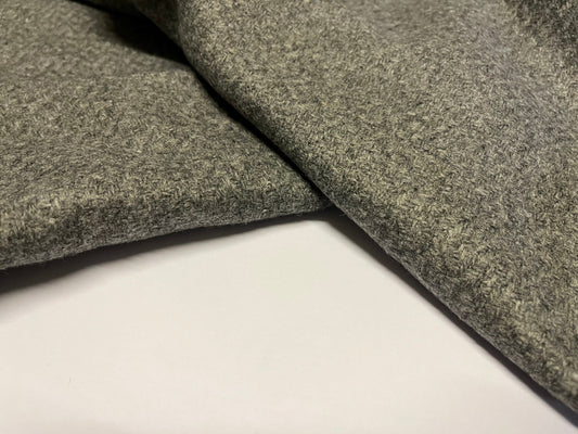 NEW High Class Italian Grey Wool Fabric Made In Italy