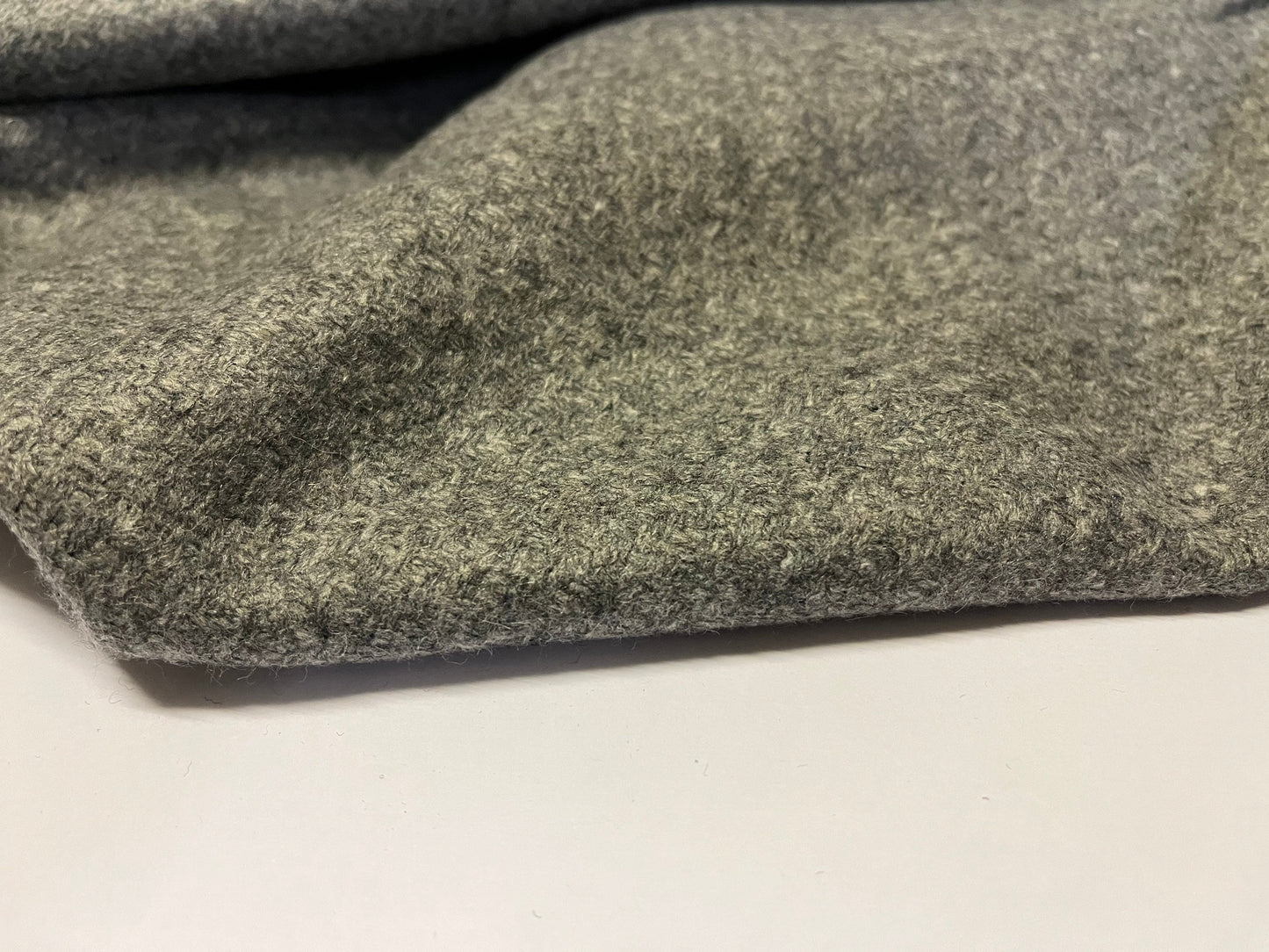 NEW High Class Italian Grey Wool Fabric Made In Italy