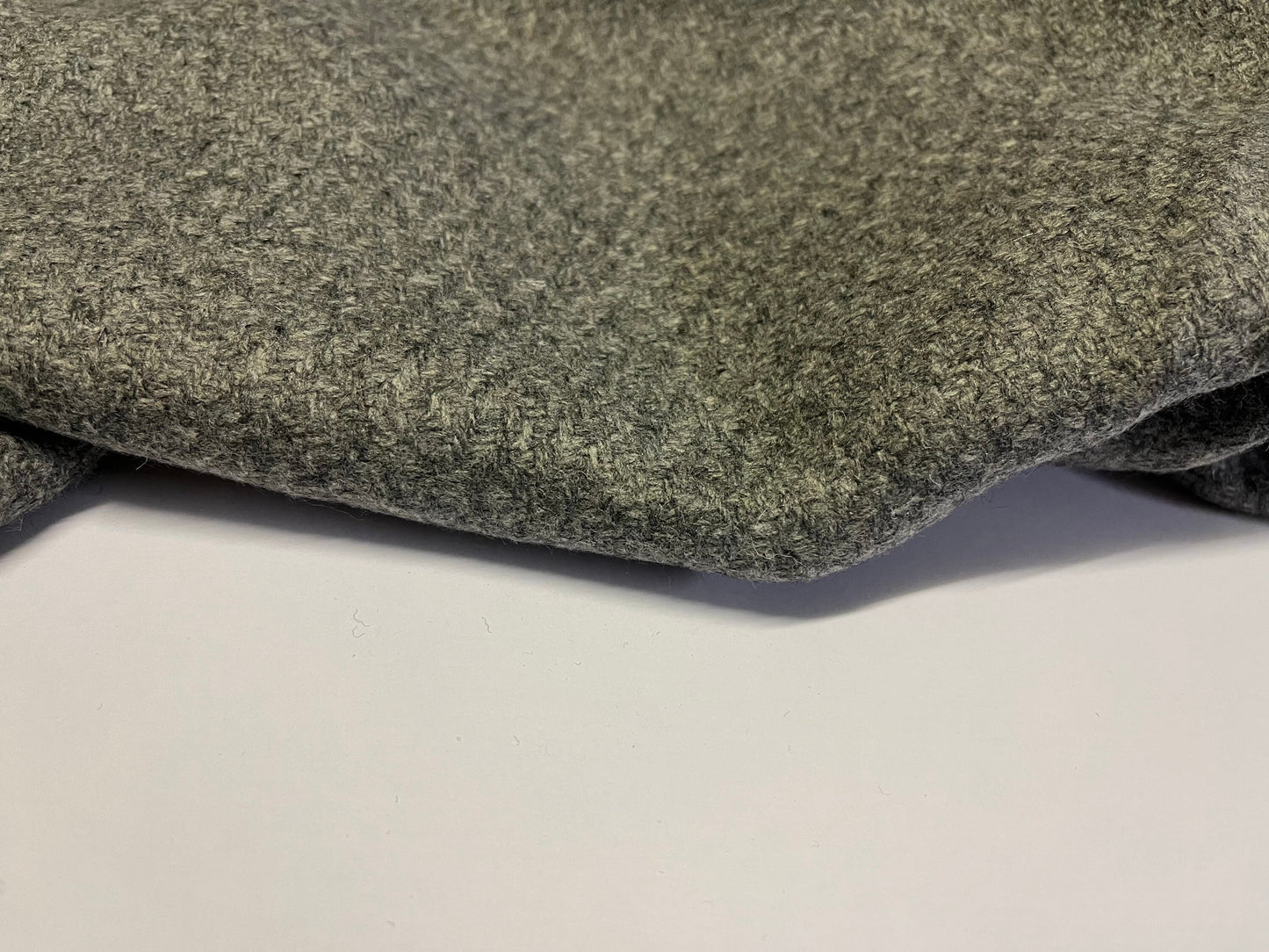 NEW High Class Italian Grey Wool Fabric Made In Italy